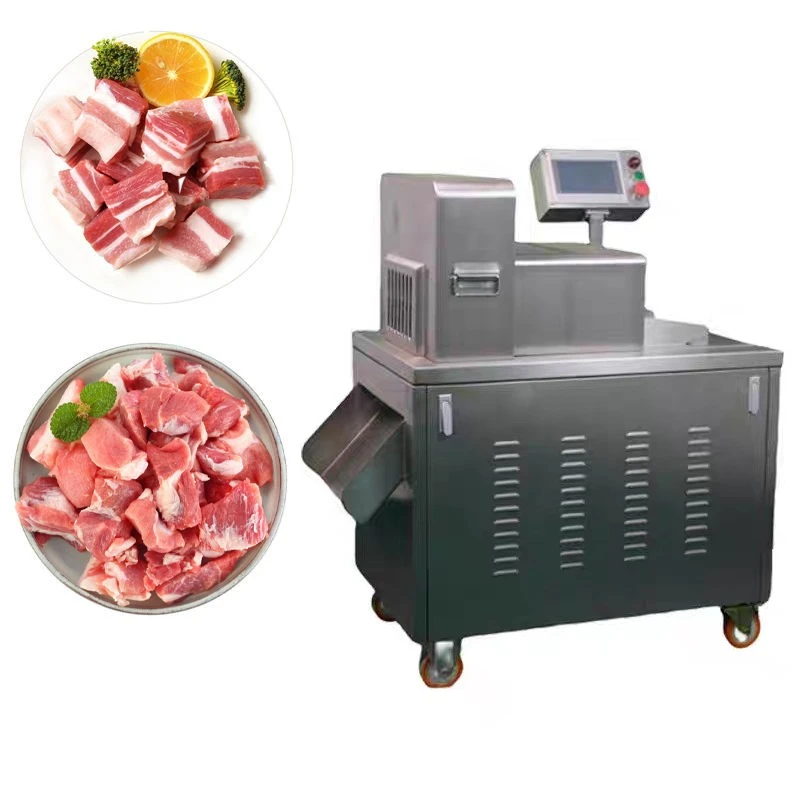 Industrial Pork Chicken Meat Dicer Machine Commercial Frozen Meat Cube Cutting Machine Cutter Automatic Meat Slicer Machine Industrial Pork Chicken Meat Dicer Machine Commercial Frozen Meat Cube Cutting Machine Cutter Automatic Meat Slicer Machine